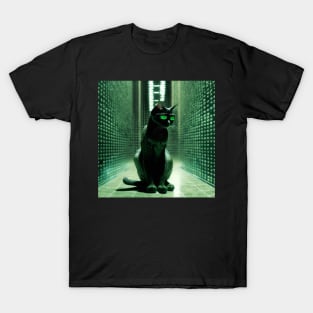 🐈 kitty from the matrix T-Shirt